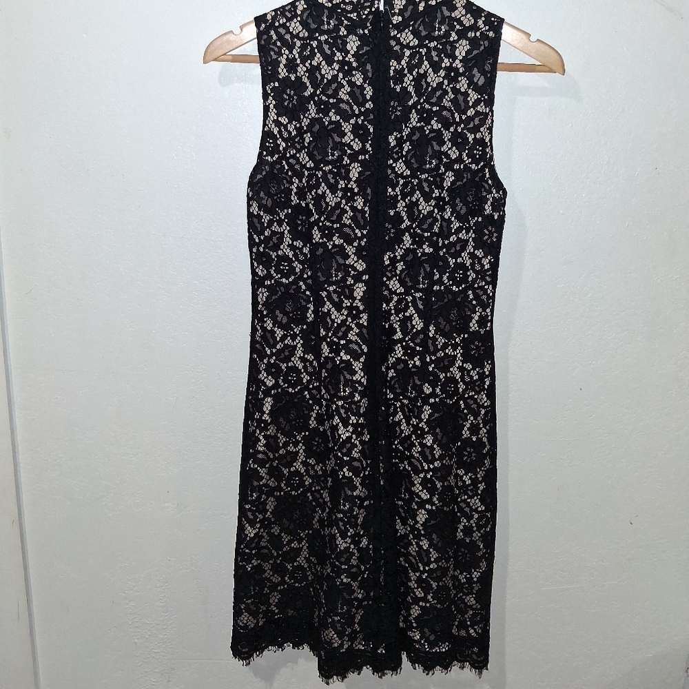 J.CREW Black Lace Dress W/ Pockets - Picture 9 of 9